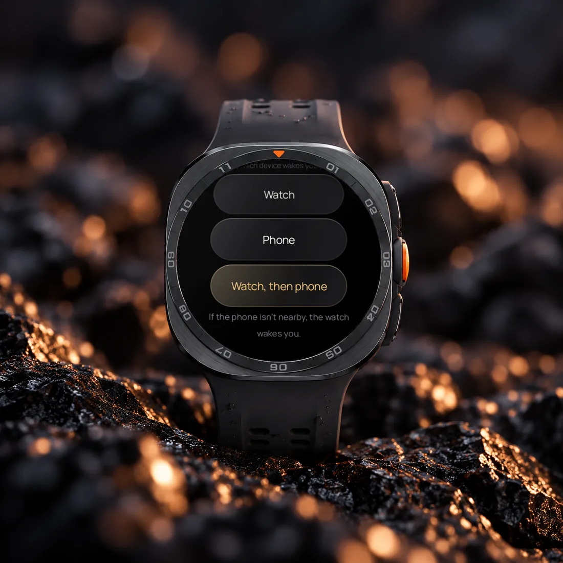 Galaxy Watch Ultra: choose which device wakes you
